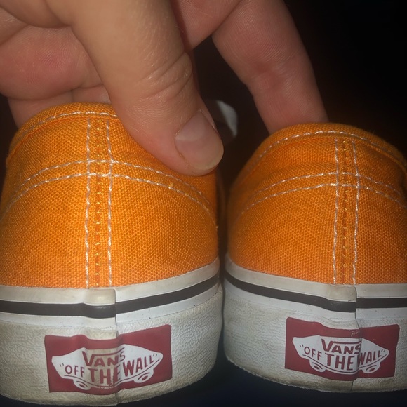 Vans Authentics Orange - Size 7 - Picture 2 of 4
